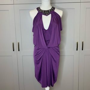 Rich Purple Faith Connexion Embellished Dress